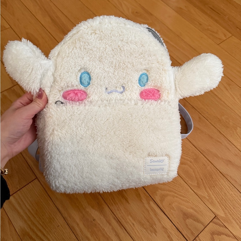 Fluffy Sanrio Cinnamoroll Loungefly Mini Backpack